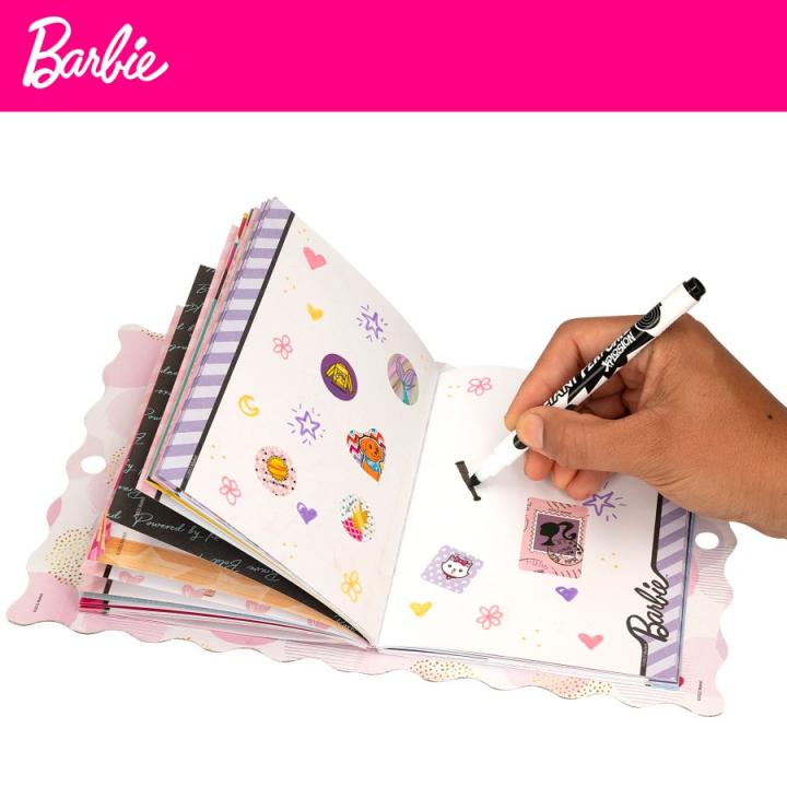 Juguetes Barbie Mi diario secreto con candado stickers y rotuladores magicos