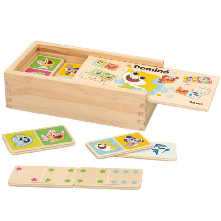 Juguetes WOOMAX Baby Shark s Big Show Domino infantil de madera